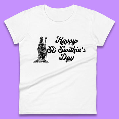 Happy St. Swithin's Day Swithun Weather Folklore Saint Swithun's Day Womens Tee Top