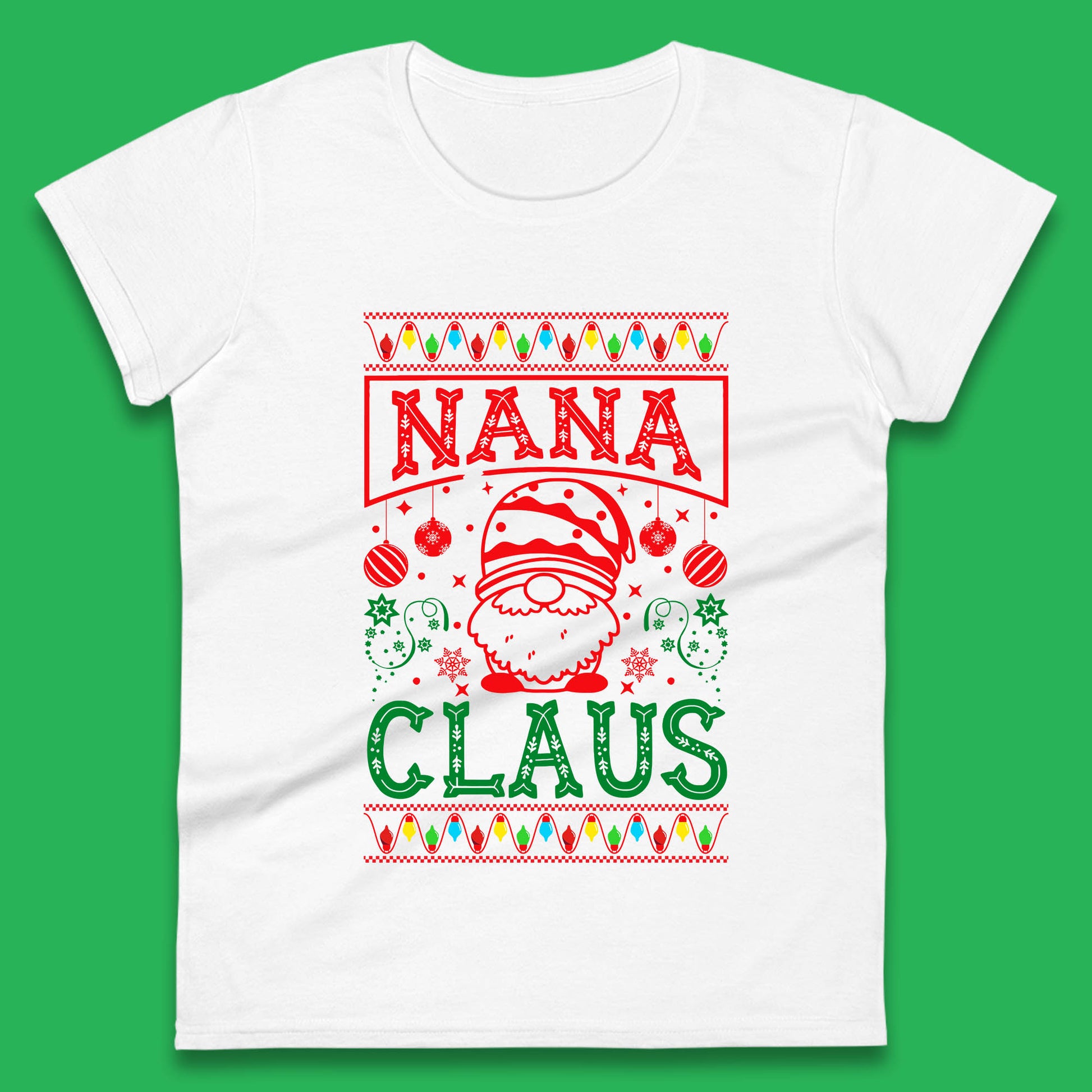 grandfather christmas womens t shirt