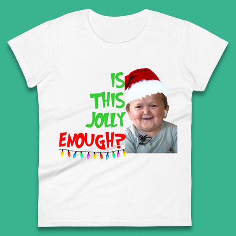 Jolly Enough Hasbulla Christmas Womens T-Shirt