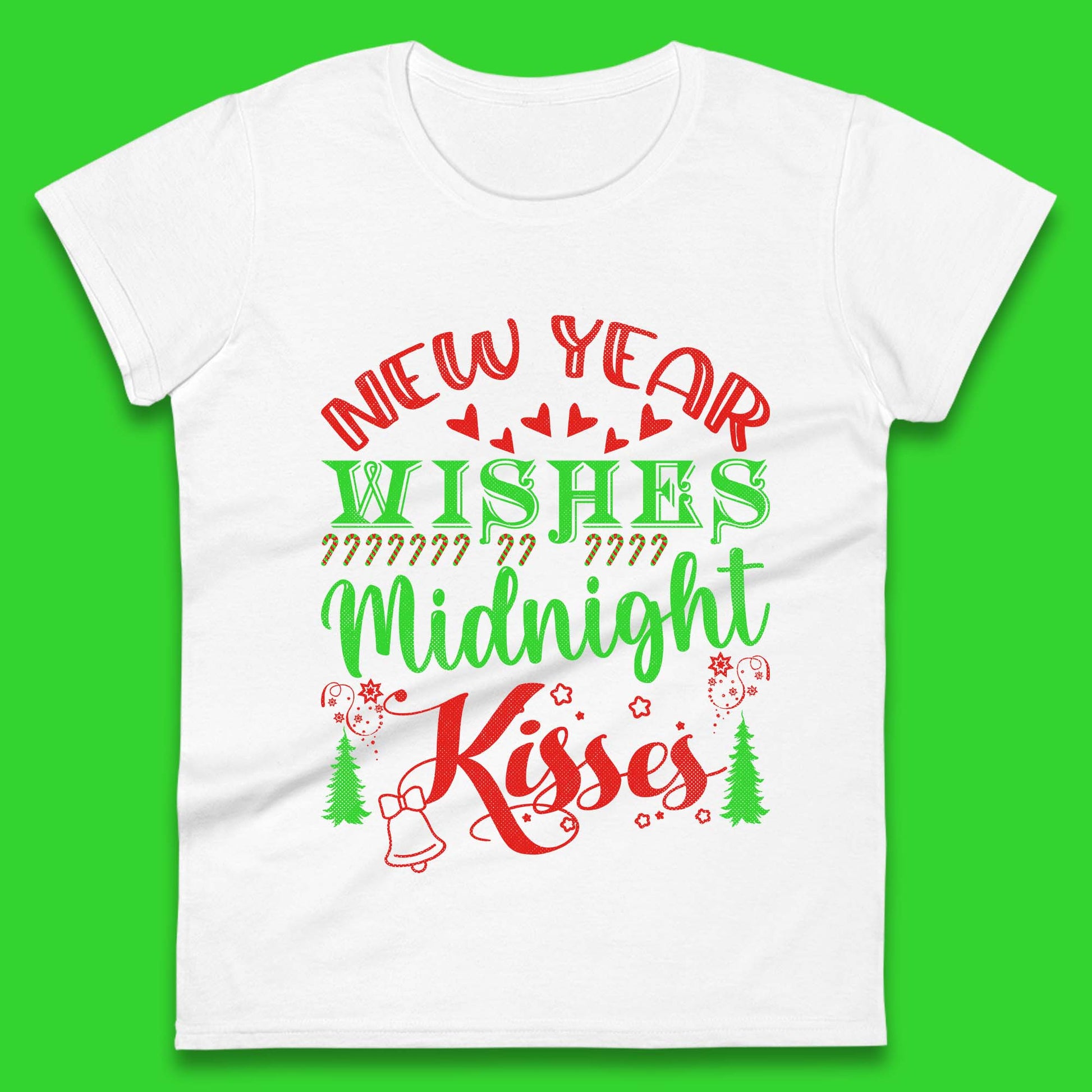 new year wishes christmas womens t shirt
