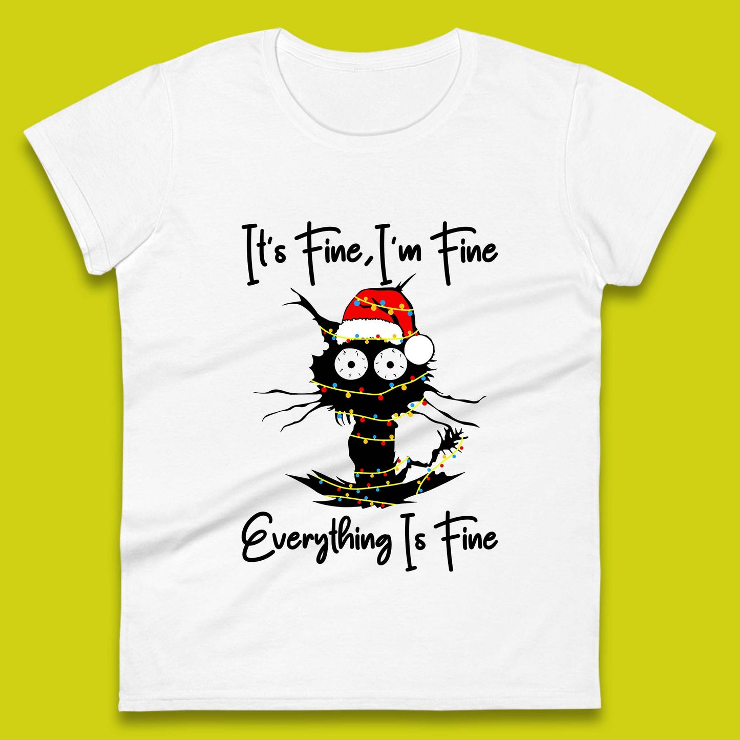 electrocuted cat womens tee