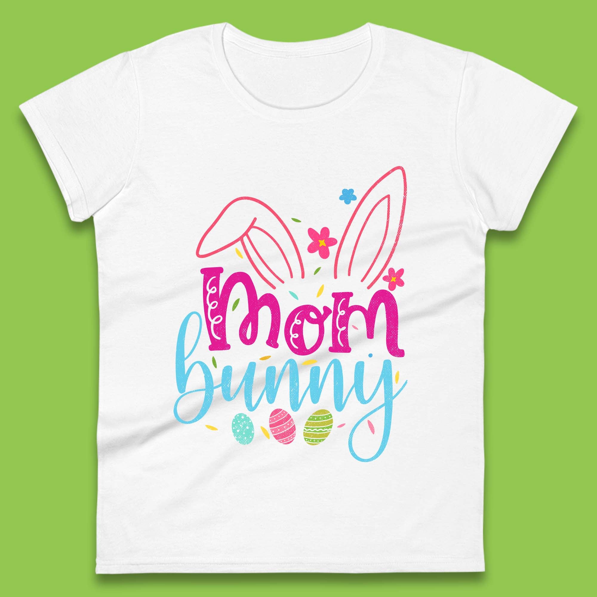 Mom Bunny Womens T-Shirt