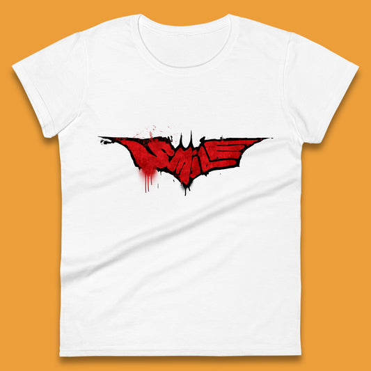 Smile Batman Logo Batman Beyond Superhero Animated Television Series DC Comics Superhero Womens Tee Top