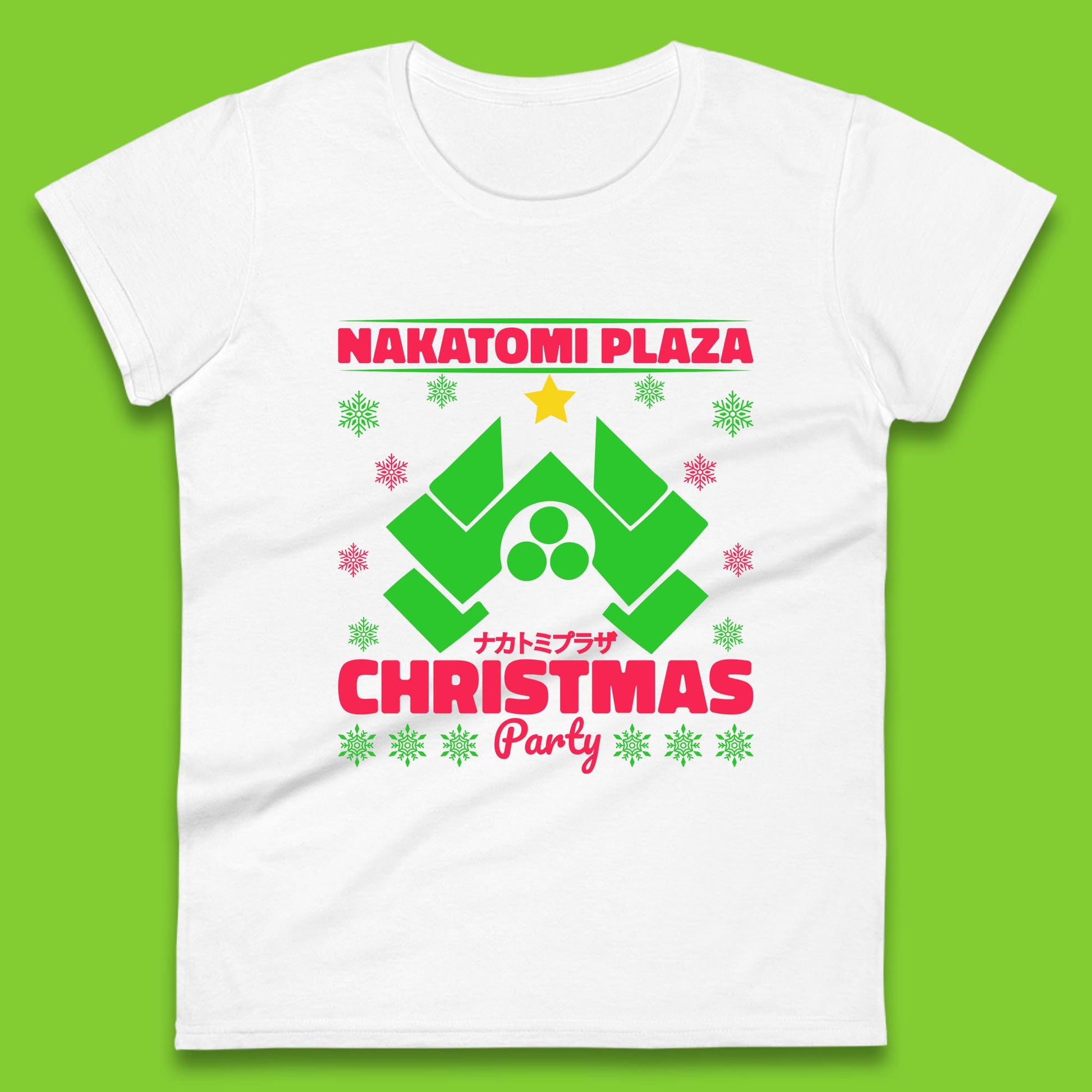 nakatomi plaza christmas womens t shirt
