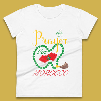 Prayer For Morocco Stay Strong Morocco Earthquake Support Womens Tee Top