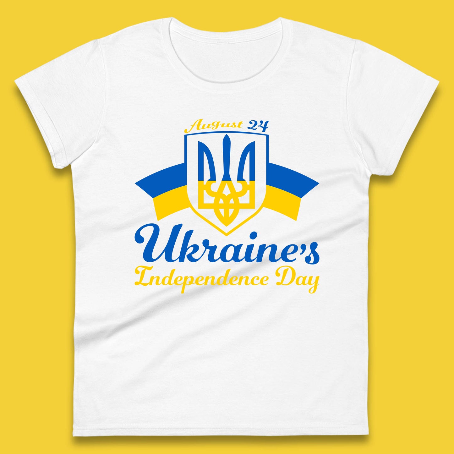 Ukraine's 24 August Ukraine Independence Day Proud Ukrainian Womens Tee Top