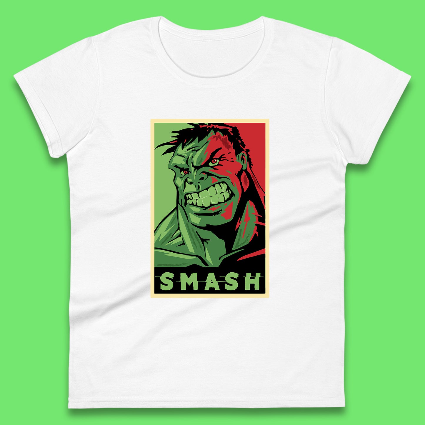 Marvels Avengers The Incredible Hulk Angry Face Smash Hulk Giant Man Hulk Superhero Movie Character Womens Tee Top