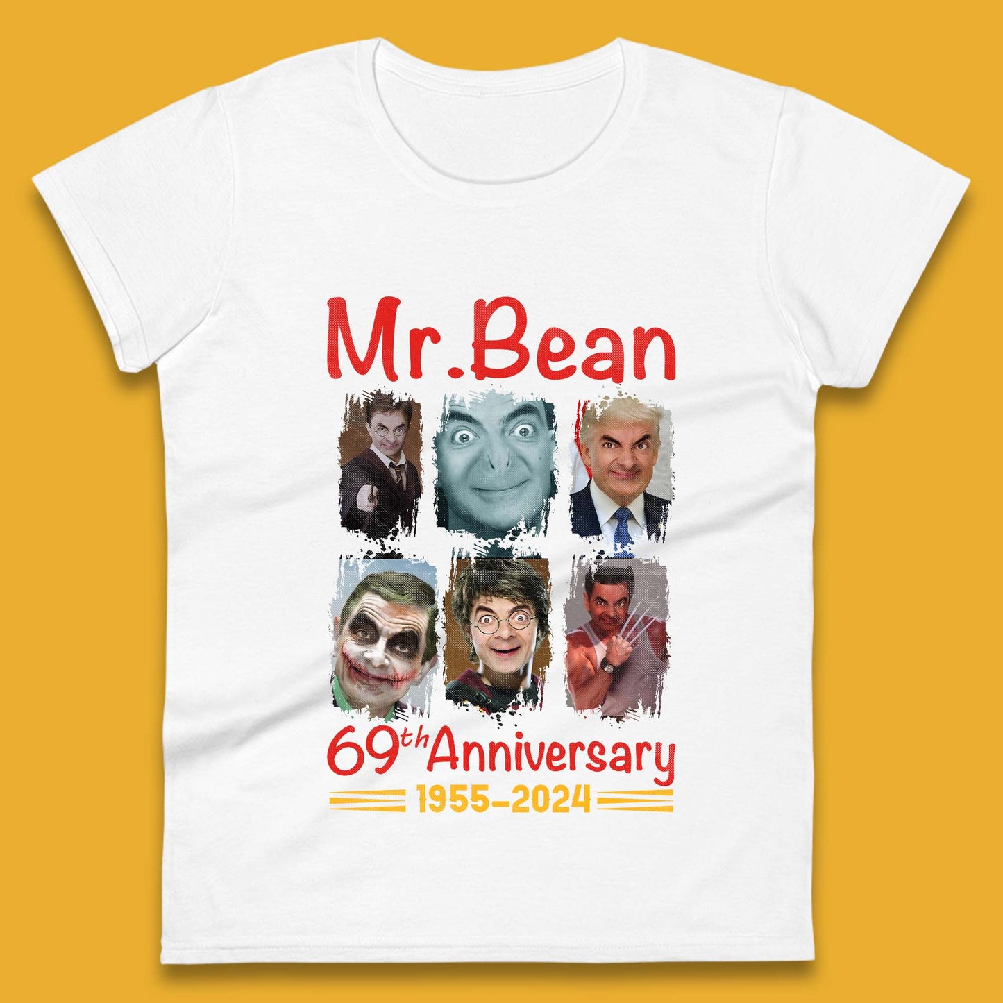 Mr. Bean 69th Anniversary Womens T-Shirt