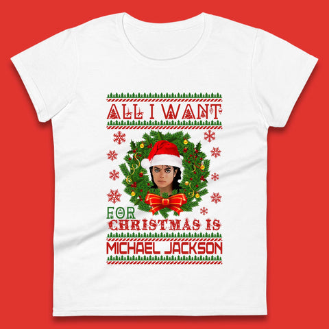 Michael Jackson Christmas Womens T-Shirt