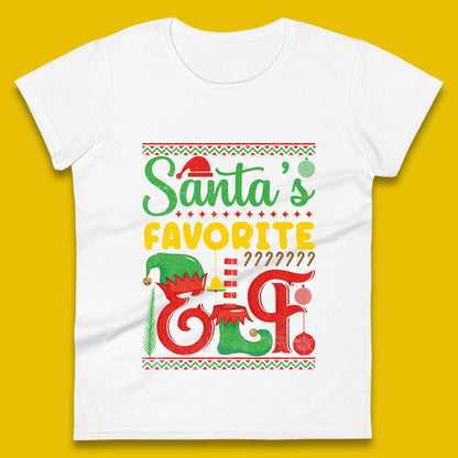 christmas santas favorite elf costume t shirt