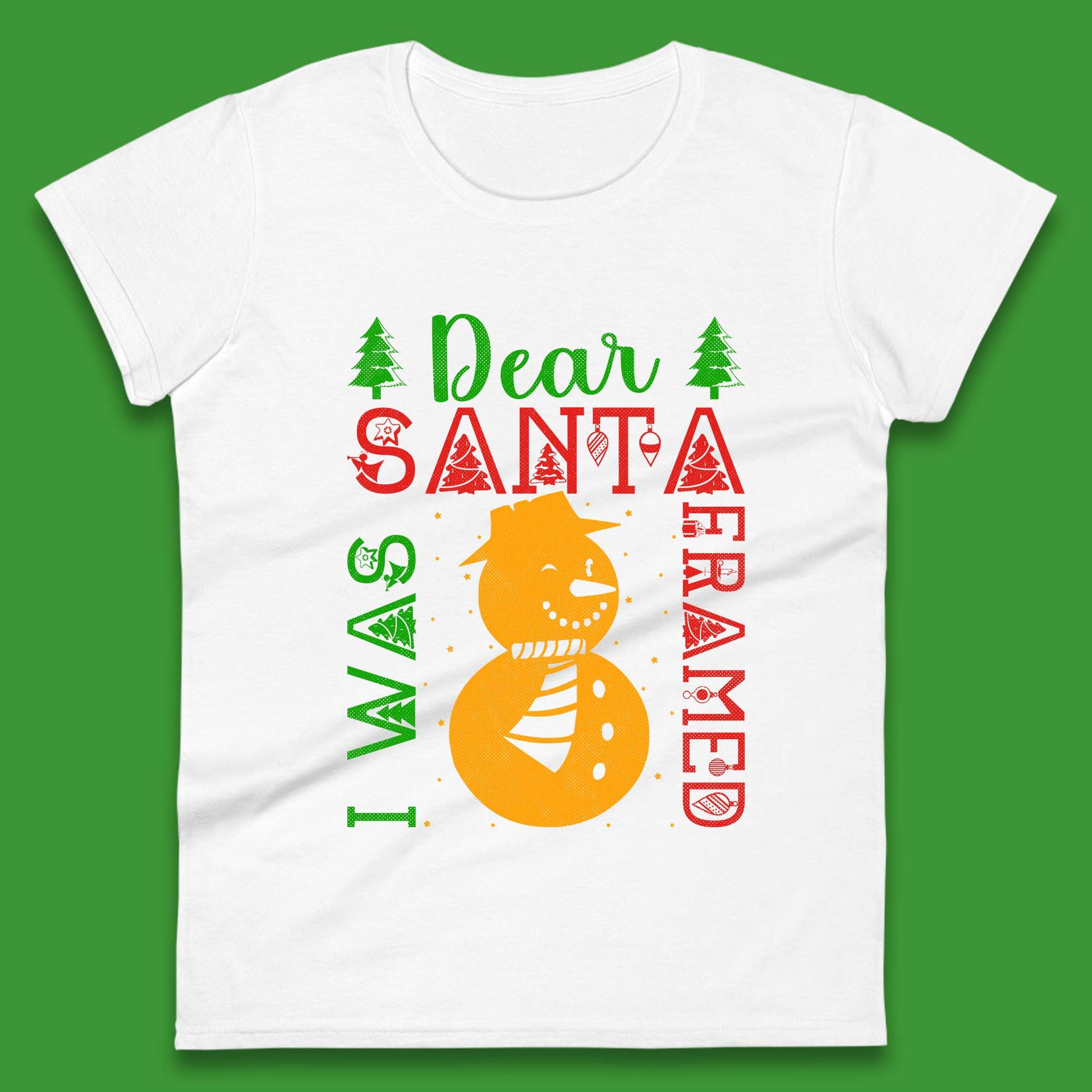 snowman christmas womens top