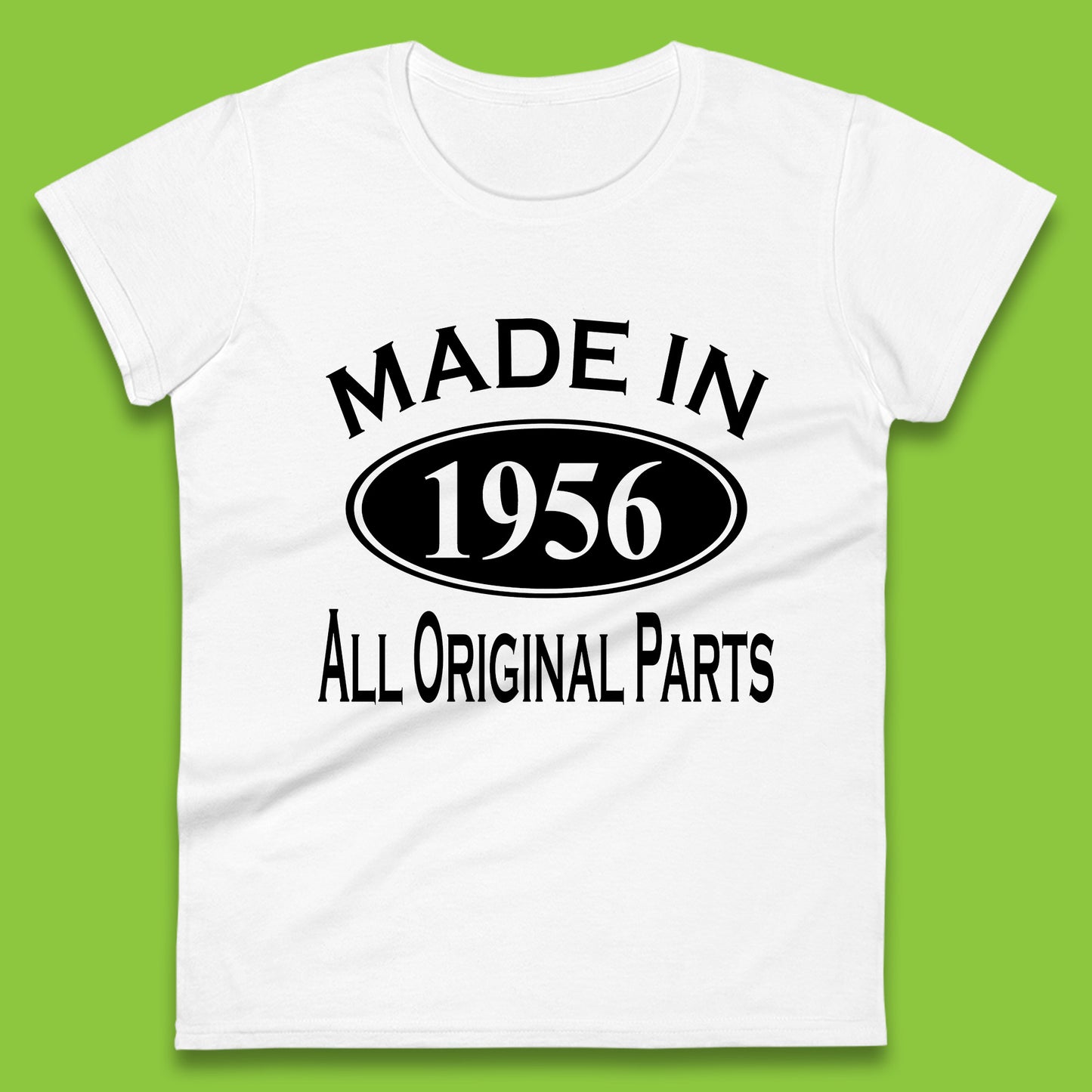 Made In 1956 All Original Parts Vintage Retro 67th Birthday Funny 67 Years Old Birthday Gift Womens Tee Top