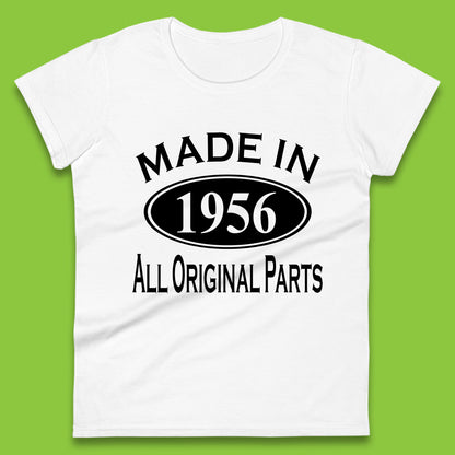 Made In 1956 All Original Parts Vintage Retro 67th Birthday Funny 67 Years Old Birthday Gift Womens Tee Top