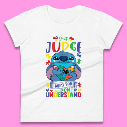 Autism Disney Stitch Womens T-Shirt