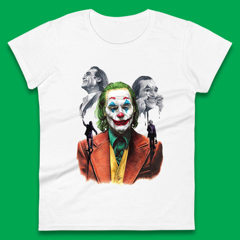 The Joker Why So Serious? Movie Villain Comic Book Character Supervillain Movie Poster Womens Tee Top