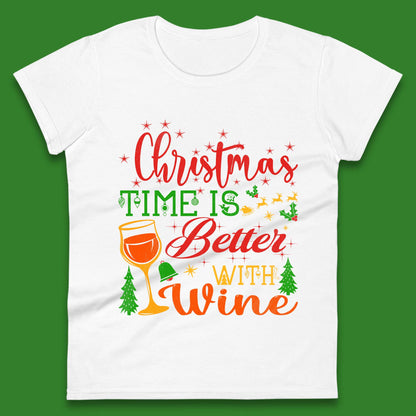 Christmas Wine Womens T-Shirt