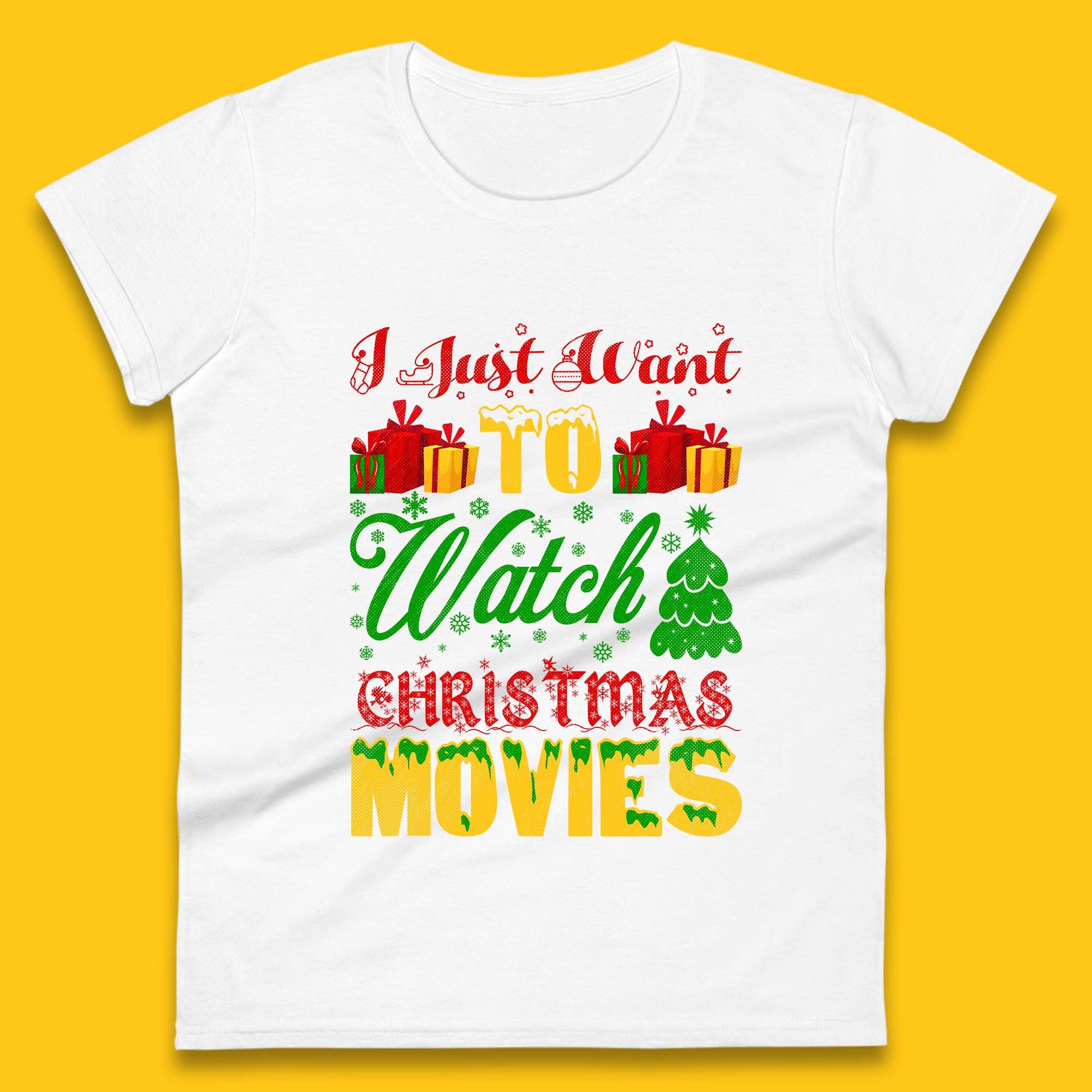christmas movie womens t shirt