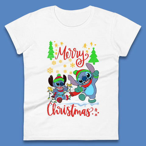 Stitch Squad Christmas Womens T-Shirt