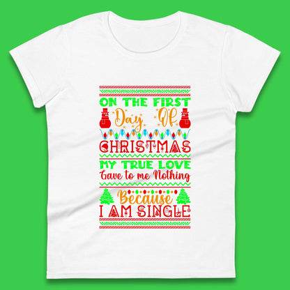 christmas single quote womens top