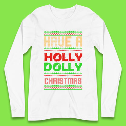 holly dolly christmas long sleeve t shirt