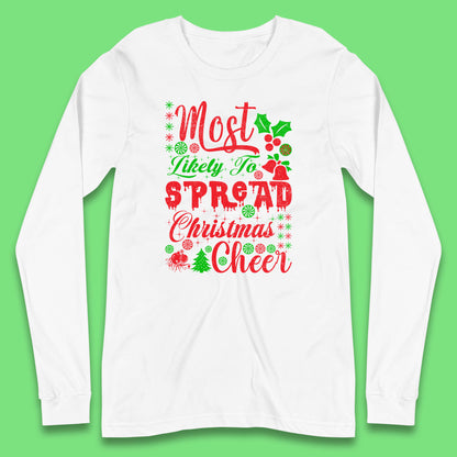spread christmas cheer long sleeve t shirt
