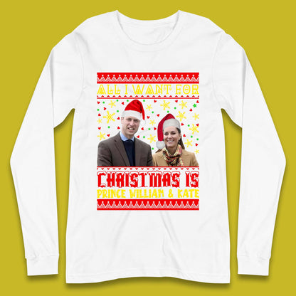 Prince William & Kate Christmas Long Sleeve T-Shirt