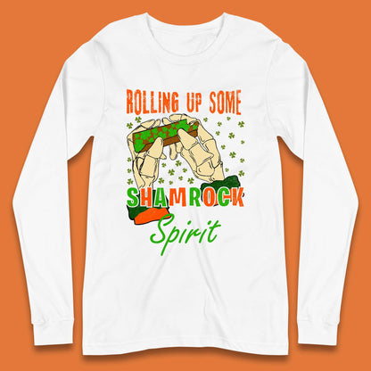 Rolling Up Some Shamrock Spirit Long Sleeve T-Shirt