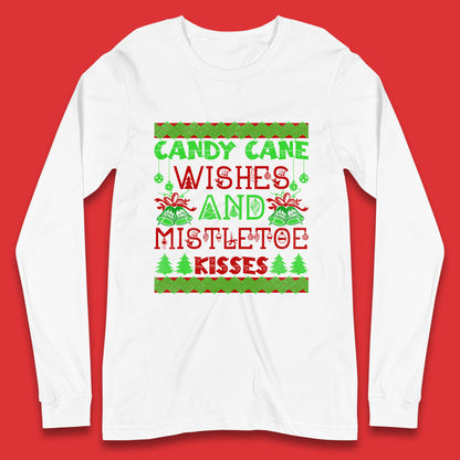 candy cane christmas long sleeve t shirt