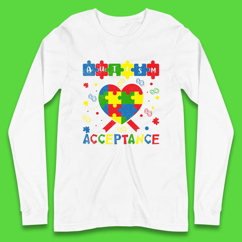 Autism Acceptance Awareness Long Sleeve T-Shirt