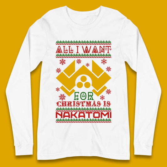Want Nakatomi For Christmas Long Sleeve T-Shirt