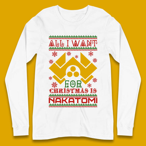 Want Nakatomi For Christmas Long Sleeve T-Shirt