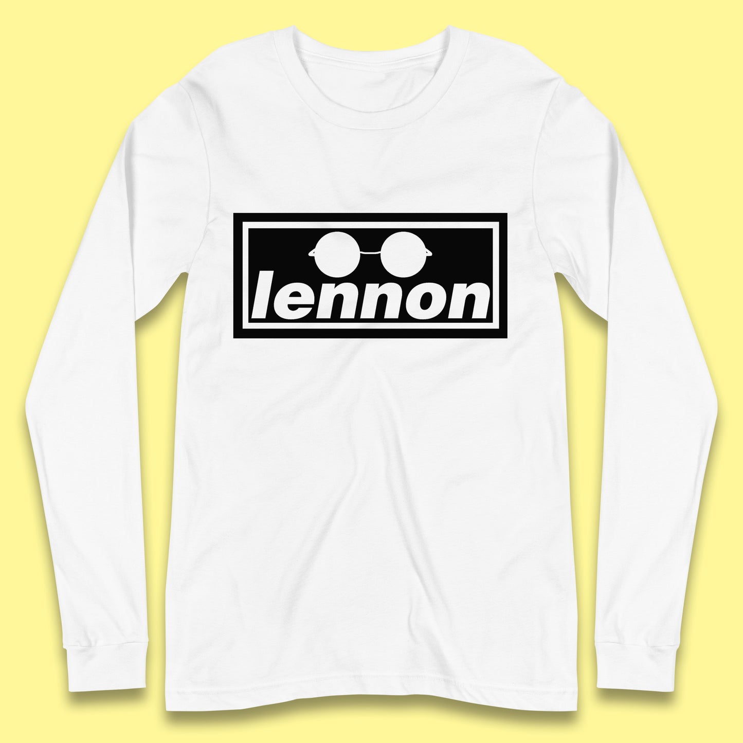 Lennon British Beatles Band John Lennon Singer Songwriter Musician Lennon Glasses Long Sleeve T Shirt