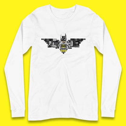 The Lego Batman Movie Superhero Building Bricks Block DC Comics Batman Master Builder Comic Book Character Long Sleeve T Shirt