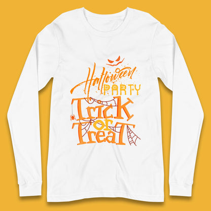 Happy Halloween Trick Or Treat Horror Scary Spooky Vibes Long Sleeve T Shirt