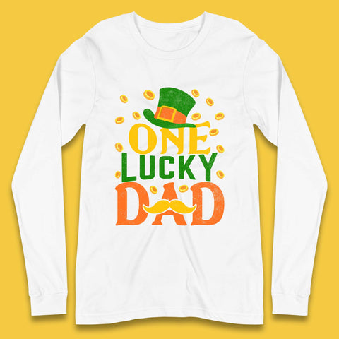 One Lucky Dad Patrick's Day Long Sleeve T-Shirt