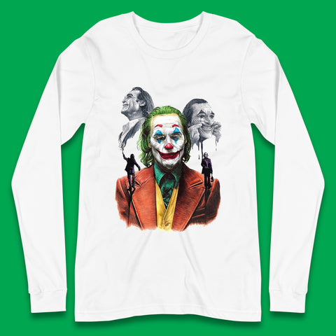 The Joker Why So Serious? Movie Villain Comic Book Character Supervillain Movie Poster Long Sleeve T Shirt
