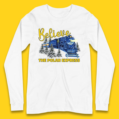 Believe The Polar Express Christmas Train Long Sleeve T-Shirt