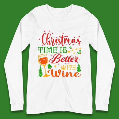 Christmas Wine Long Sleeve T-Shirt