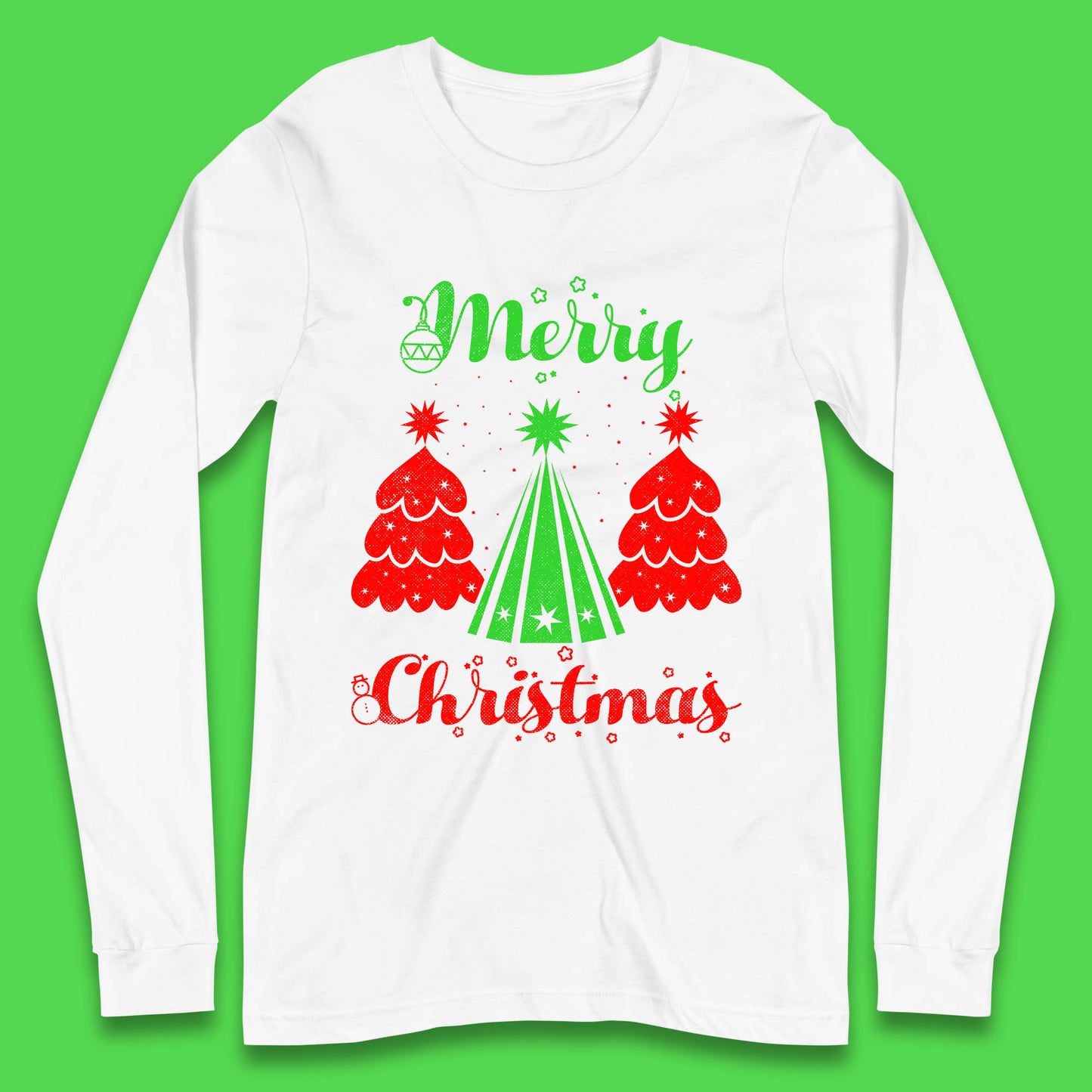 merry christmas tree long sleeve t shirt