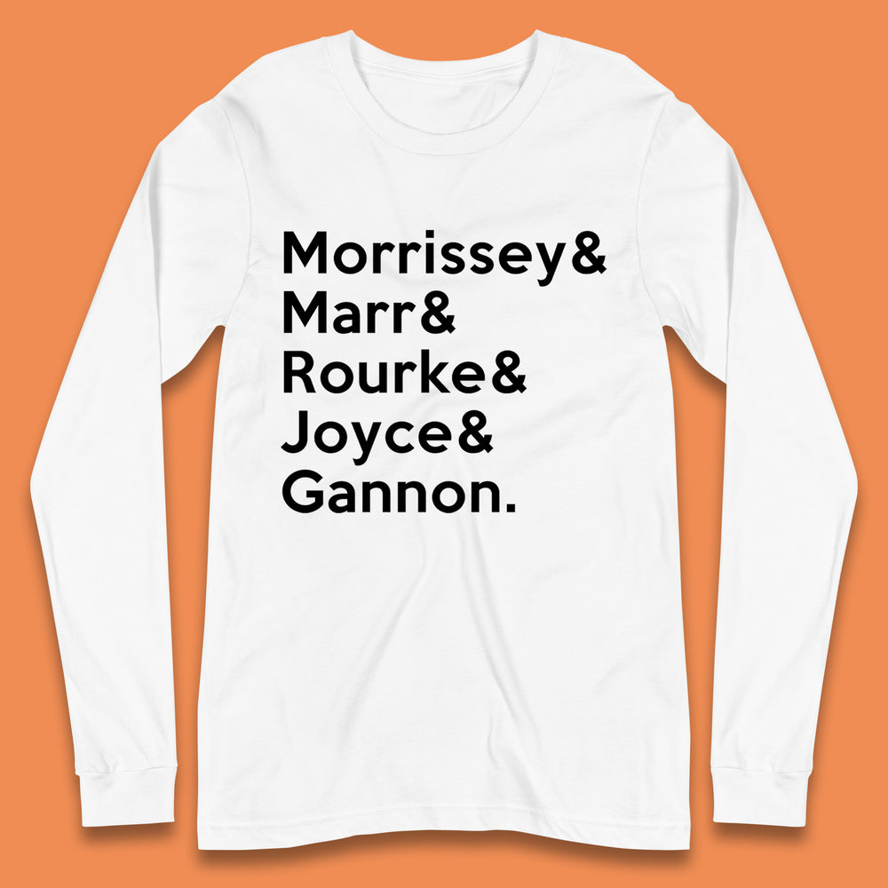 Morrissey &  & Rourke & Joyce & Gannon The Smiths Band Long Sleeve T-Shirt