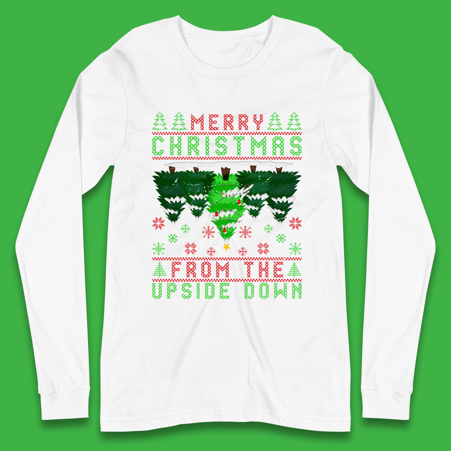 merry christmas from the upside down tree t shirt