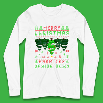 merry christmas from the upside down tree t shirt