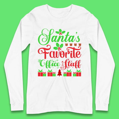 Office Staff Christmas Long Sleeve T-Shirt