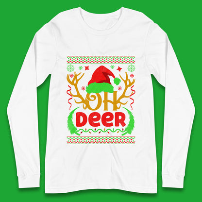 deer antlers christmas long sleeve t shirt