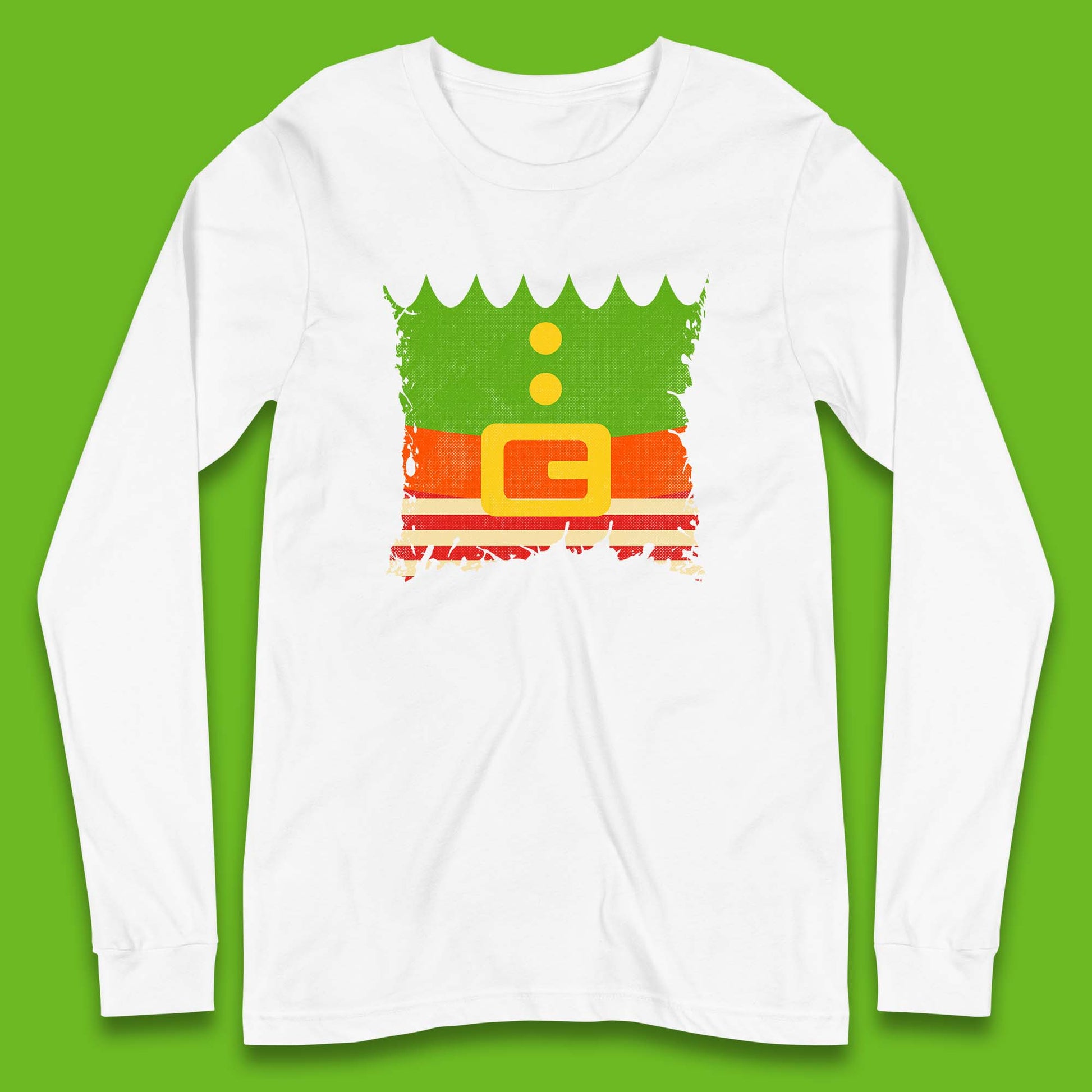christmas santa claus dress long sleeve t shirt