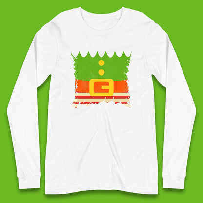 christmas santa claus dress long sleeve t shirt