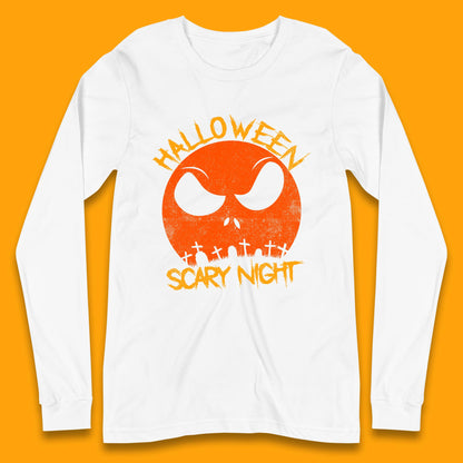 jack skellington face long sleeve t shirt