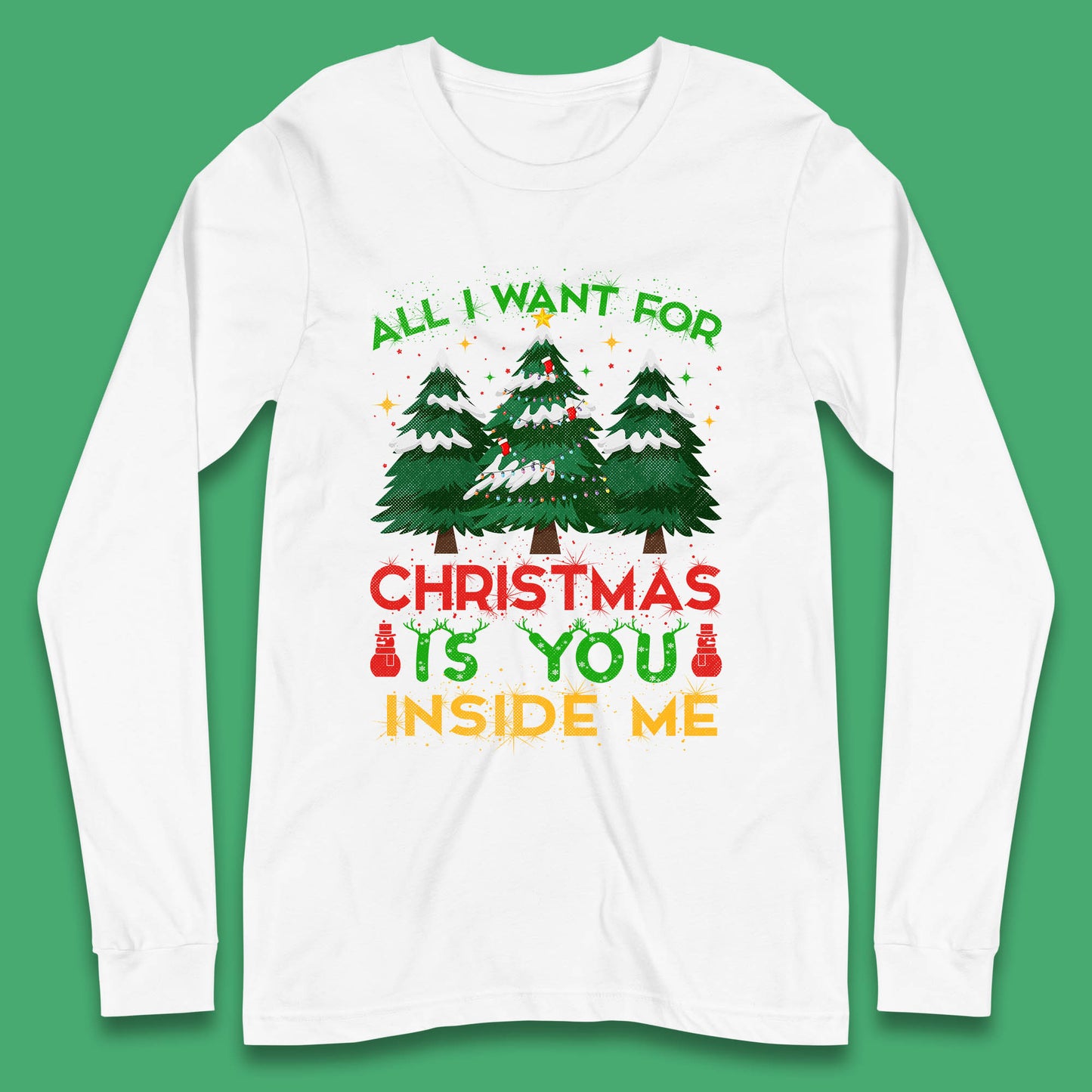 christmas tree long sleeve t shirt