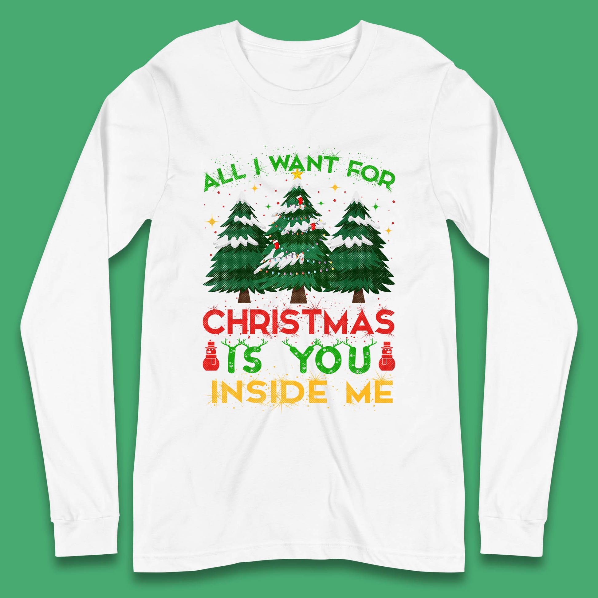 christmas tree long sleeve t shirt