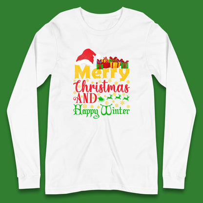 merry christmas and happy winter t shirt